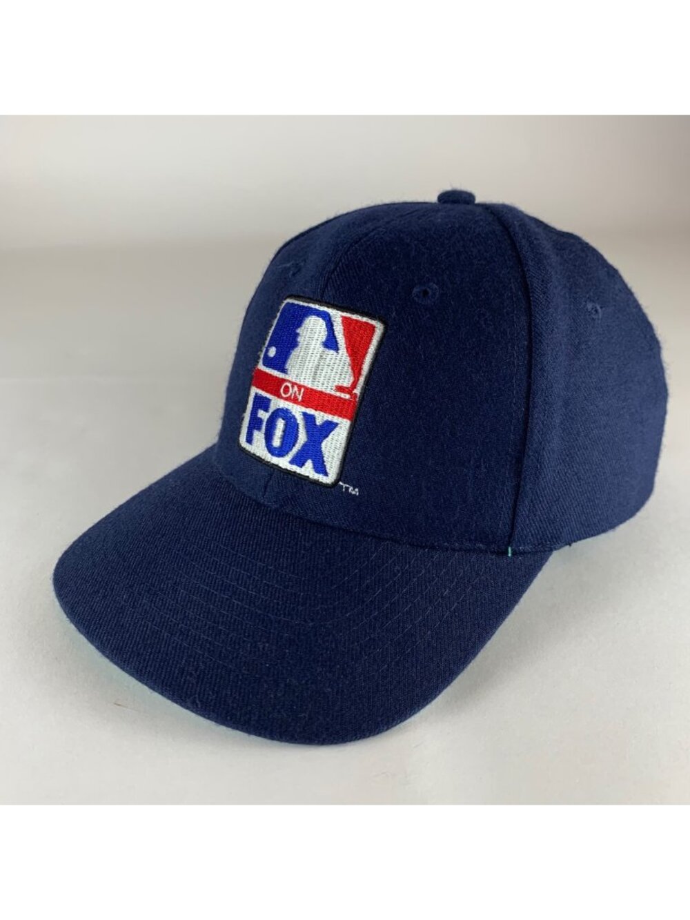 MLB on FOX Vintage Navy Blue Wool Blend KC Snapback Hat